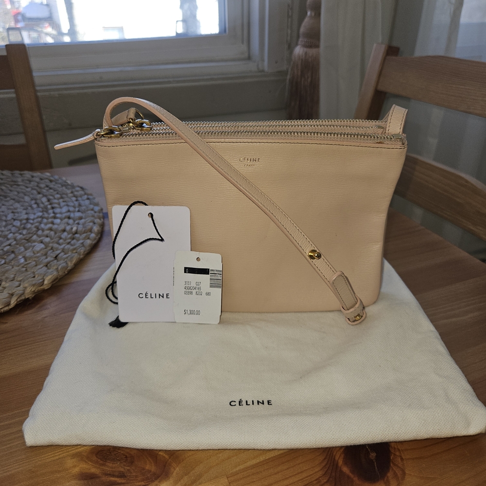 Celine Trio Crossbody Bag 2016 Light Pink